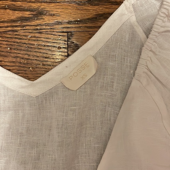 Posse linen tie crop top - Picture 2 of 3